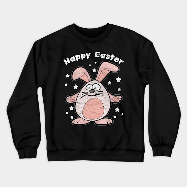 EASTER - Happy Easter Pink Bunny Crewneck Sweatshirt by AlphaDistributors